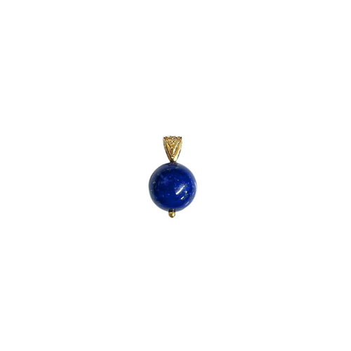 Beyond Southern Gates® Designer Lapis Pendant with Gold Plate Bale