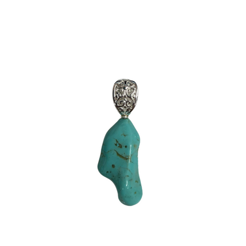 Beyond Southern Gates® Designer Turquoise Nugget Pendant, Sterling Silver