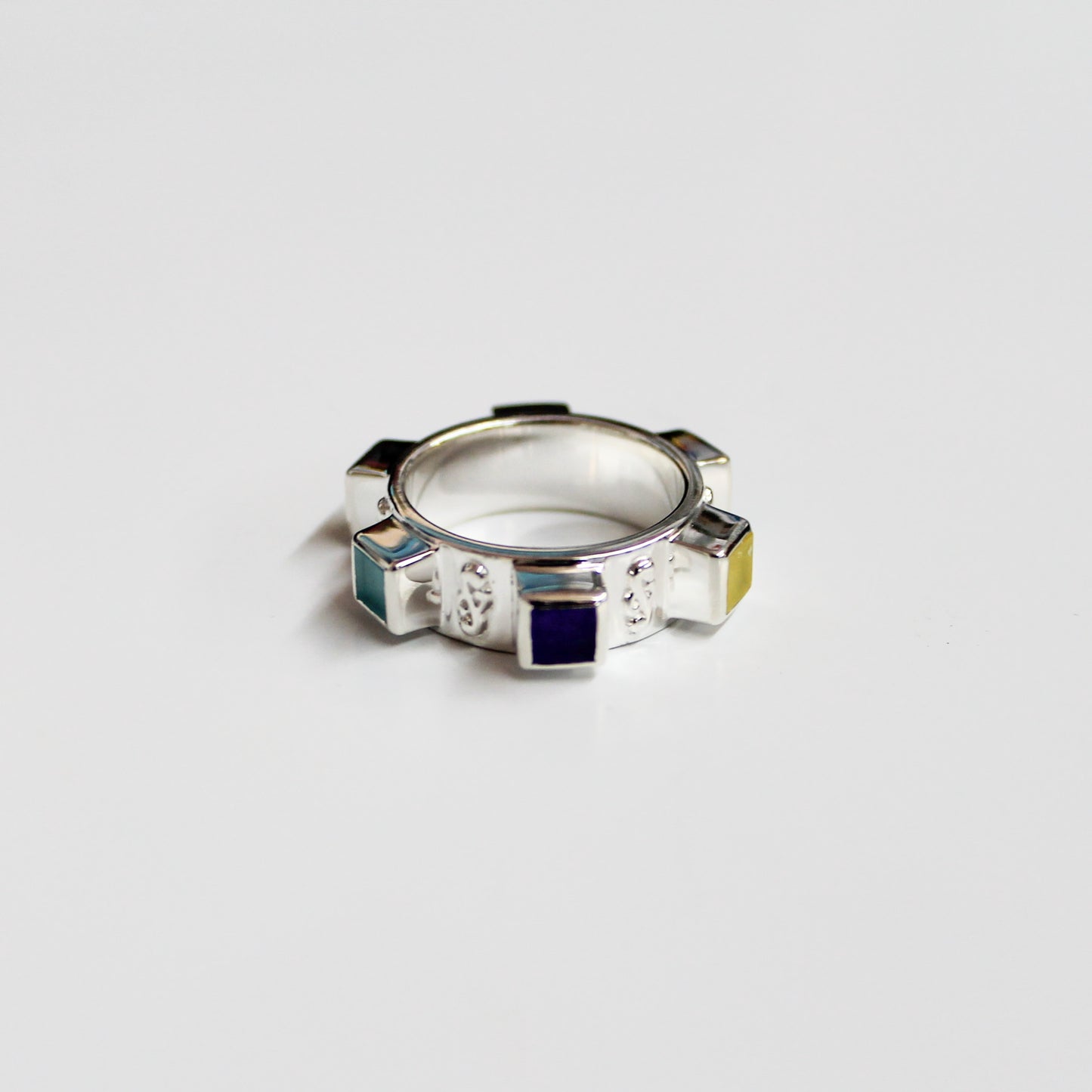 Beyond Southern Gates Raised Multi-Stone Ring