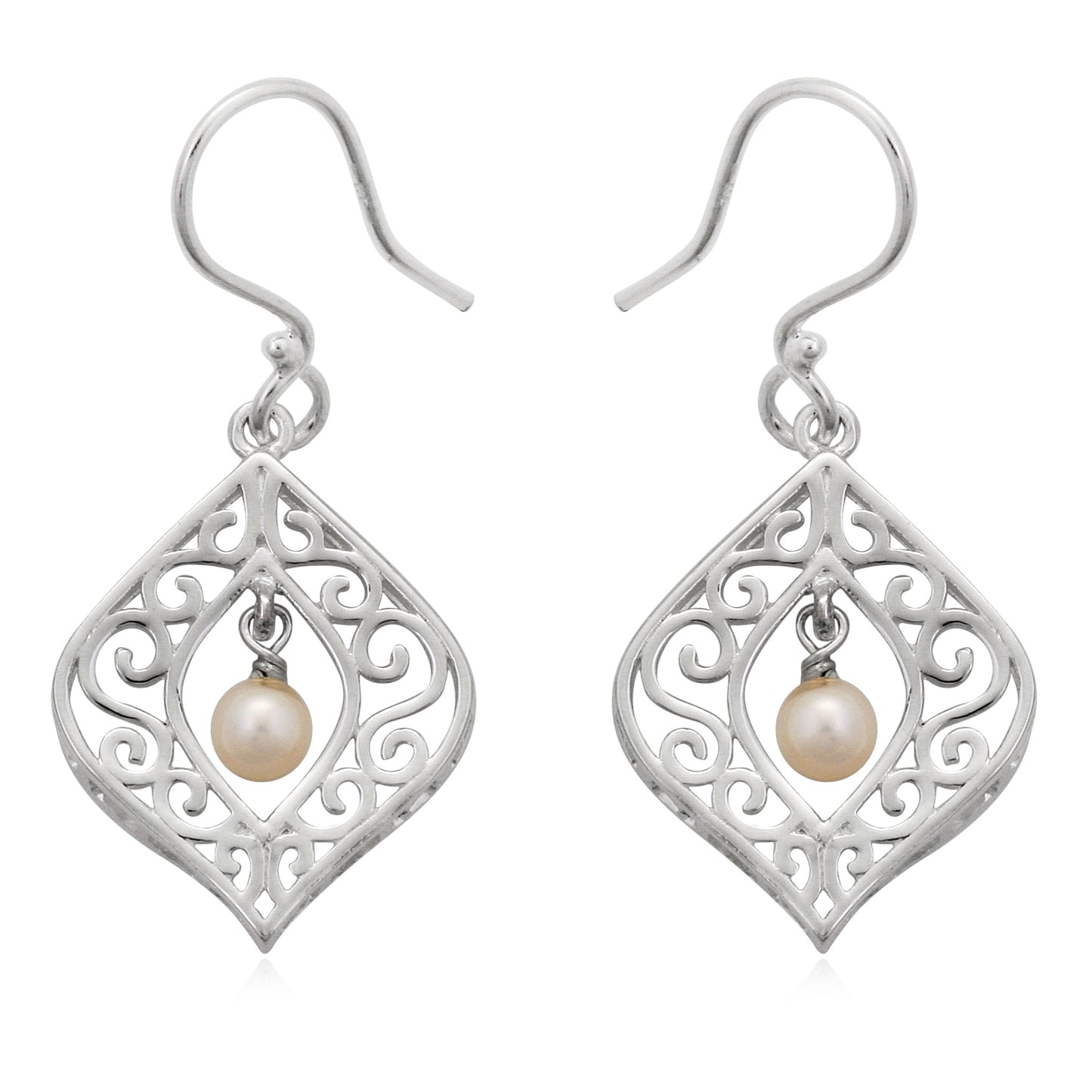 Southern Gates® Framed Pearl Drop Earrings