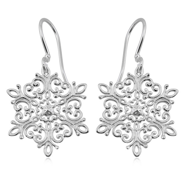 Southern Gates® Pointed Snowflake Earrings