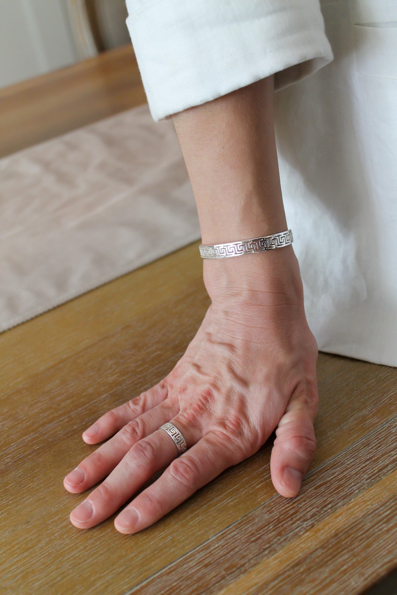 Southern Gates® Single Greek Key Cuff Bracelet