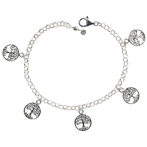 Southern Gates® Round Oak Tree Charm Bracelet
