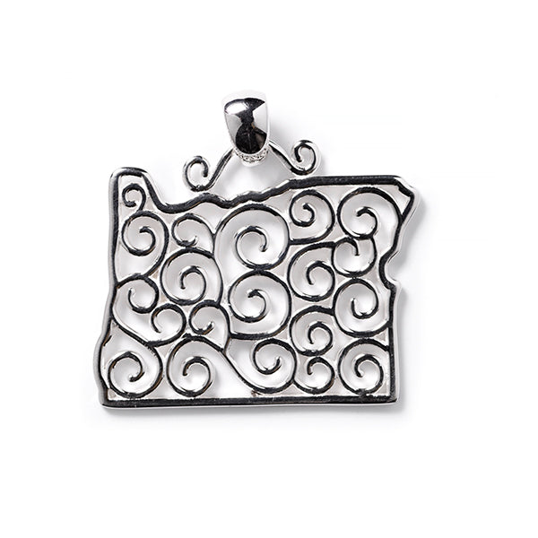 Southern Gates® Filagree Oregon State Pendant
