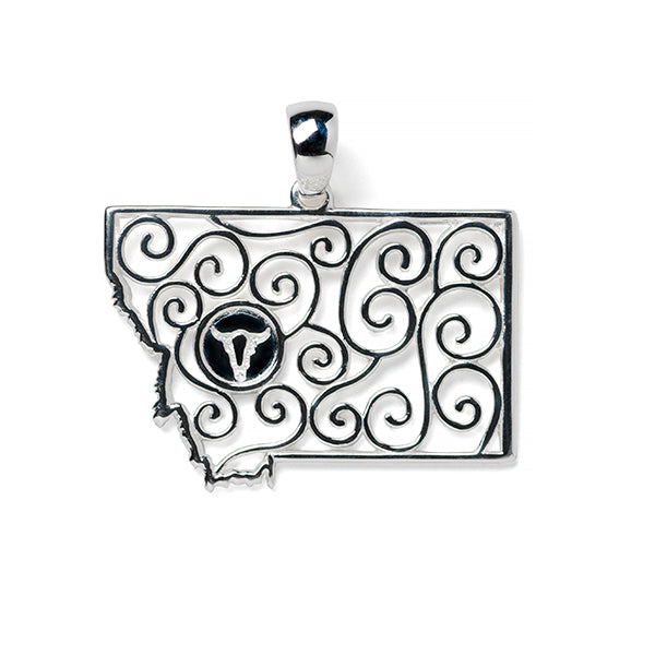 Southern Gates® Filagree Montana State Pendant