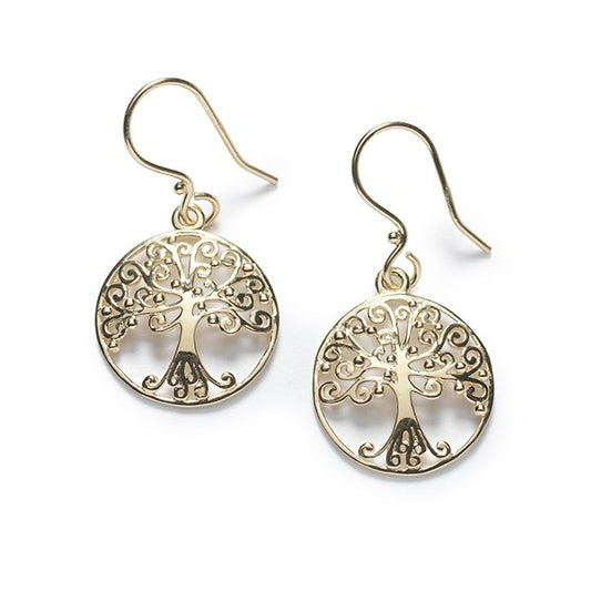 Southern Gates® Round Oak Tree Earrings