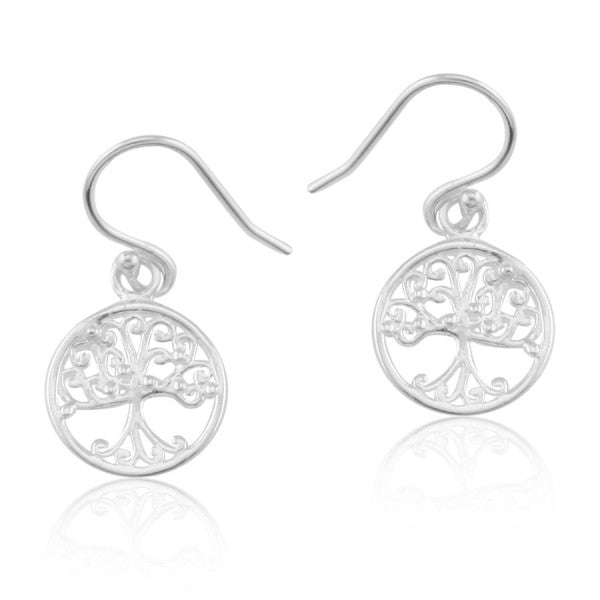 Southern Gates® Mini Circle Oak Tree Earrings