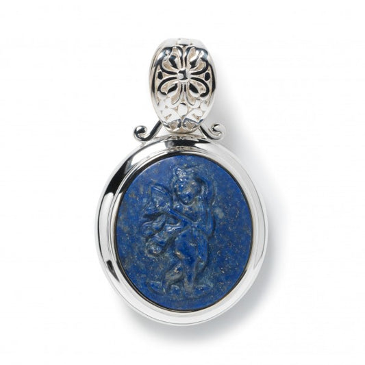 Lapis Dancing Angel Intaglio