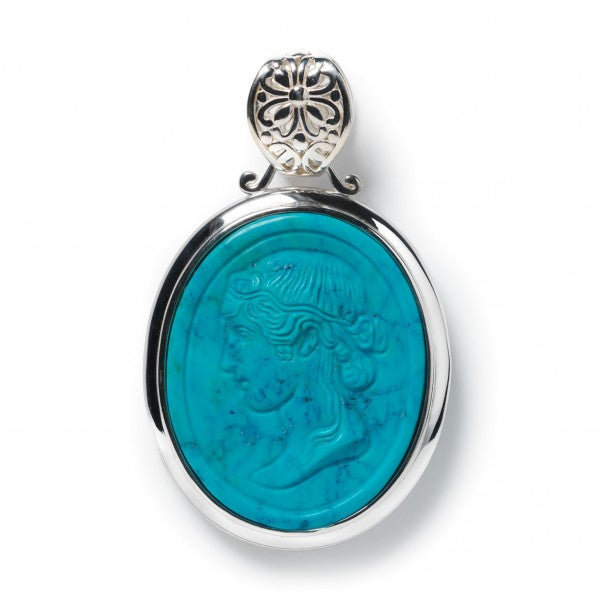 Turquoise Magnesite Ceres Intaglio