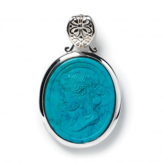 Turquoise Magnesite Ceres Intaglio