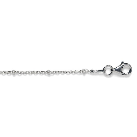 Sterling Silver Satellite Bead Cable Chain