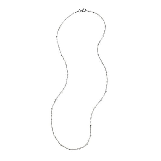 Sterling Silver Satellite Bead Cable Chain