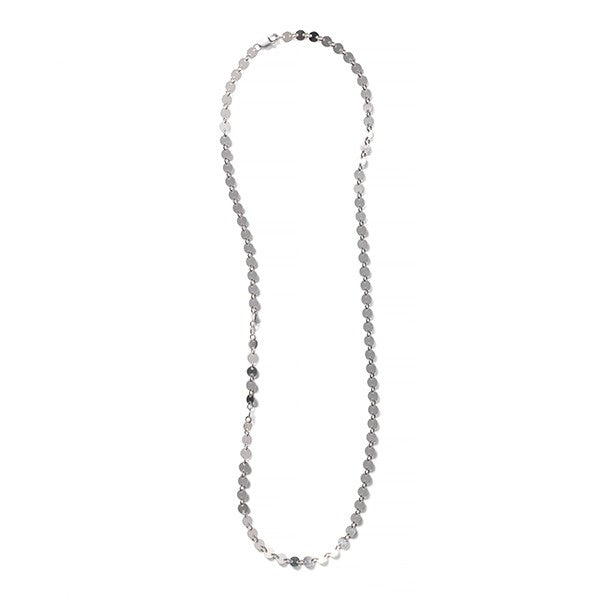 Sterling Silver Flat Round Bar Chain