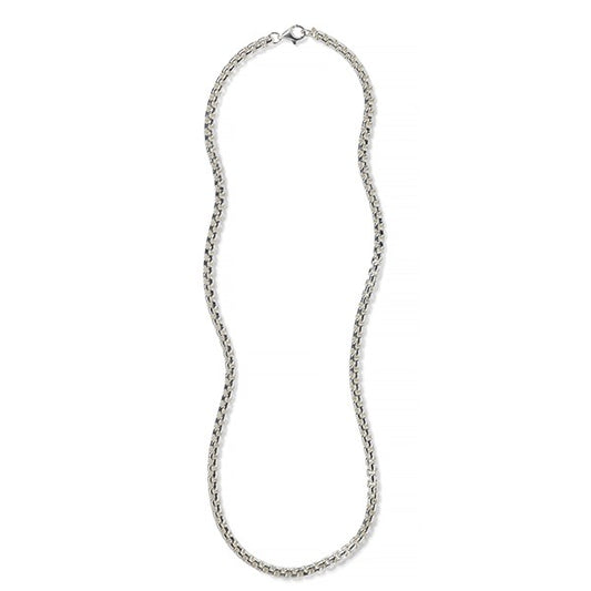 Sterling Silver 3.6mm Rounded Box Chain