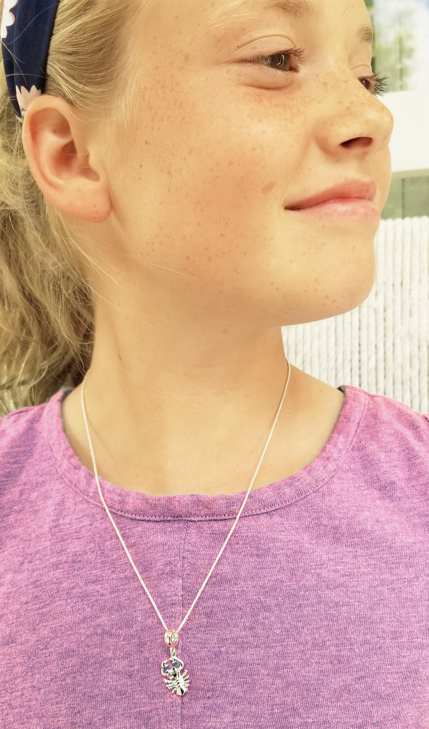 Beyond Southern Gates® Sterling Silver Crab Necklace