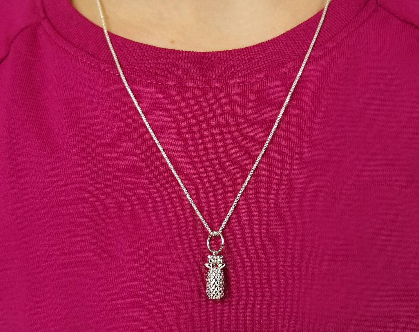 Beyond Southern Gates® Sterling Silver Pineapple Necklace