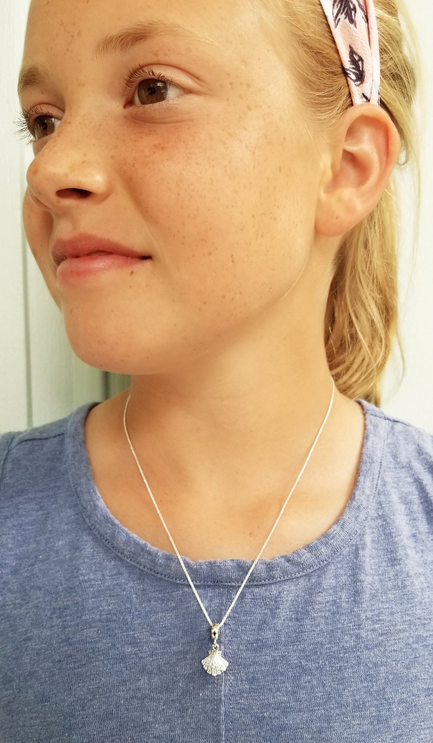Beyond Southern Gates® Sterling Silver Seashell with Pearl Necklace