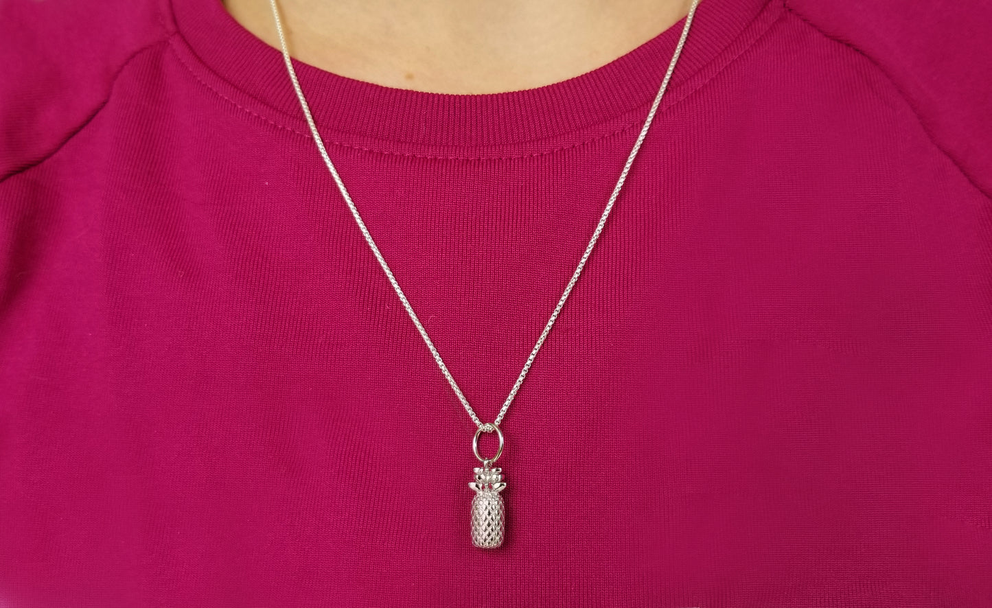 Beyond Southern Gates® Sterling Silver Pineapple Necklace