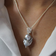 Load image into Gallery viewer, Fabulous Finds Grey Baroque Pearl Necklace
