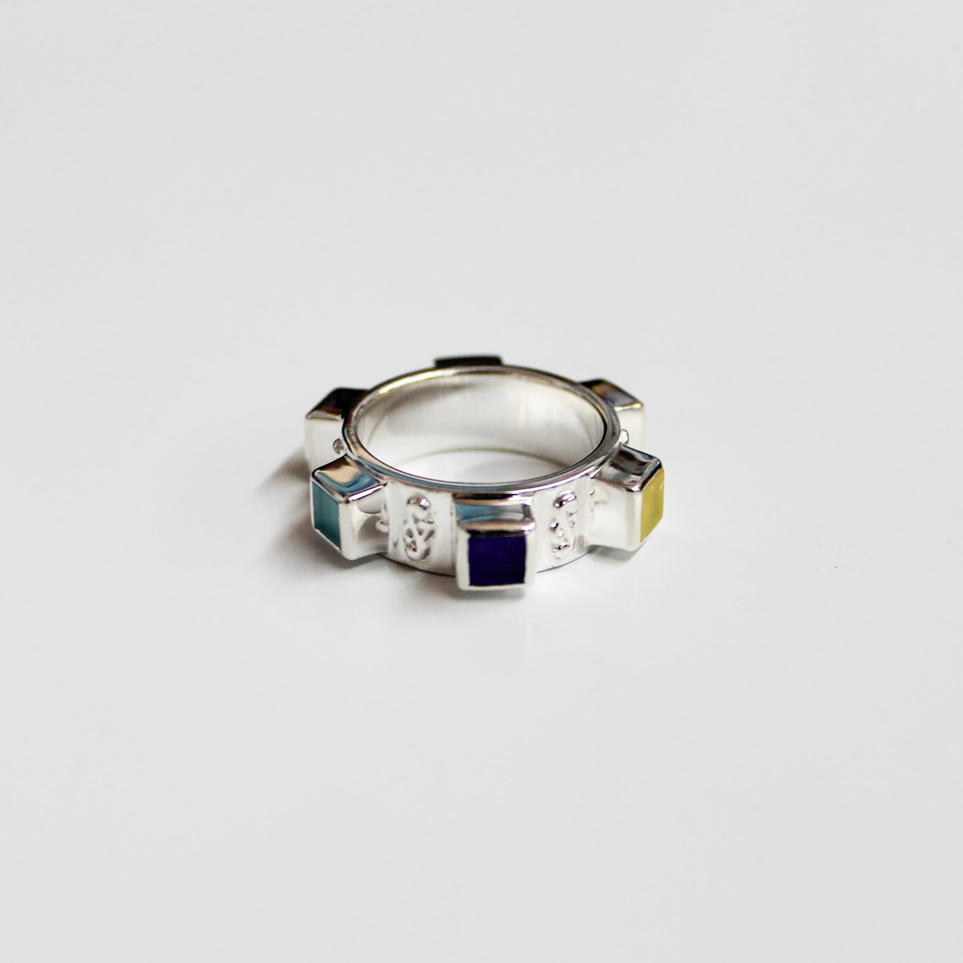 Beyond Southern Gates Raised Multi-Stone Ring