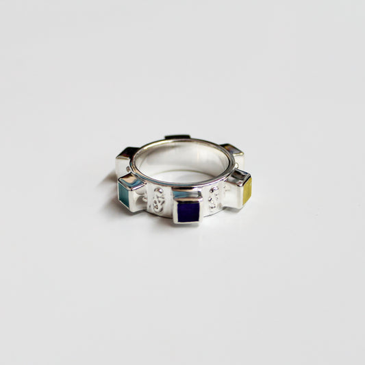 Beyond Southern Gates Raised Multi-Stone Ring