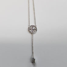 Load image into Gallery viewer, Beyond Southern Gates Inspiration Lariat Necklace with Grey Pearl
