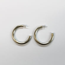 Load image into Gallery viewer, Beyond Southern Gates Contemporary 5MM Matte Hoops, Sterling Silver
