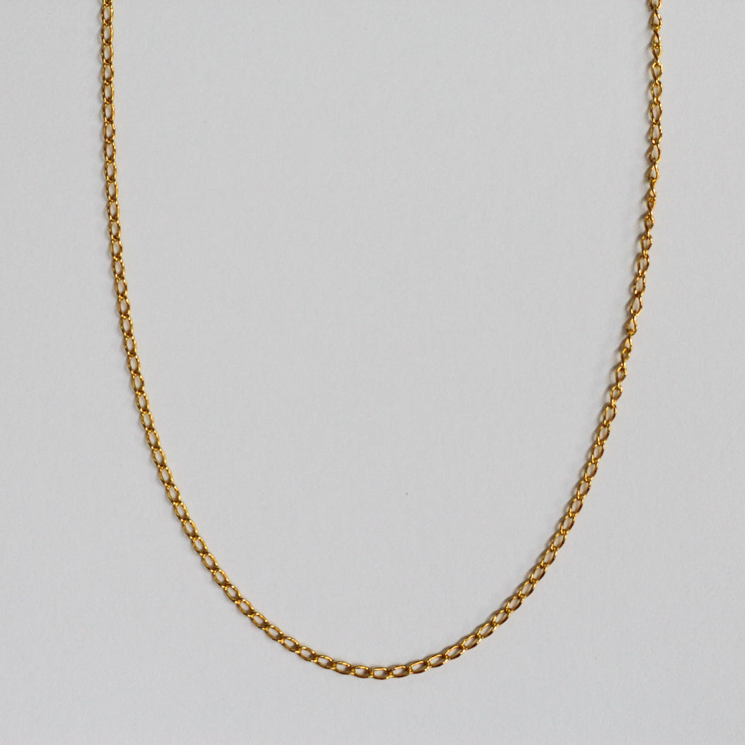 Beyond Southern Gates Contemporary Gold Plate Curb Chain