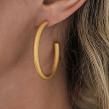Load image into Gallery viewer, Contemporary Matte Earrings, Gold Plate - Retired
