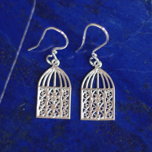 Beyond The Gate Silver Estate Gazebo Earrings