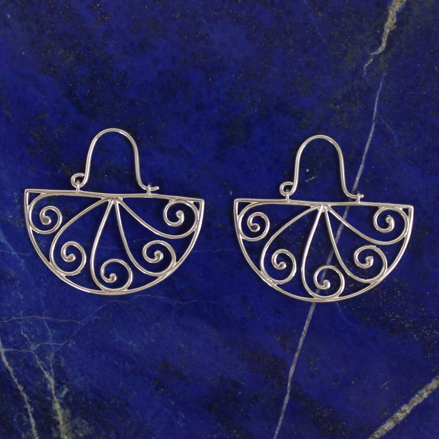 Beyond Southern Gates Art Deco Clutch Open Filigree Earrings