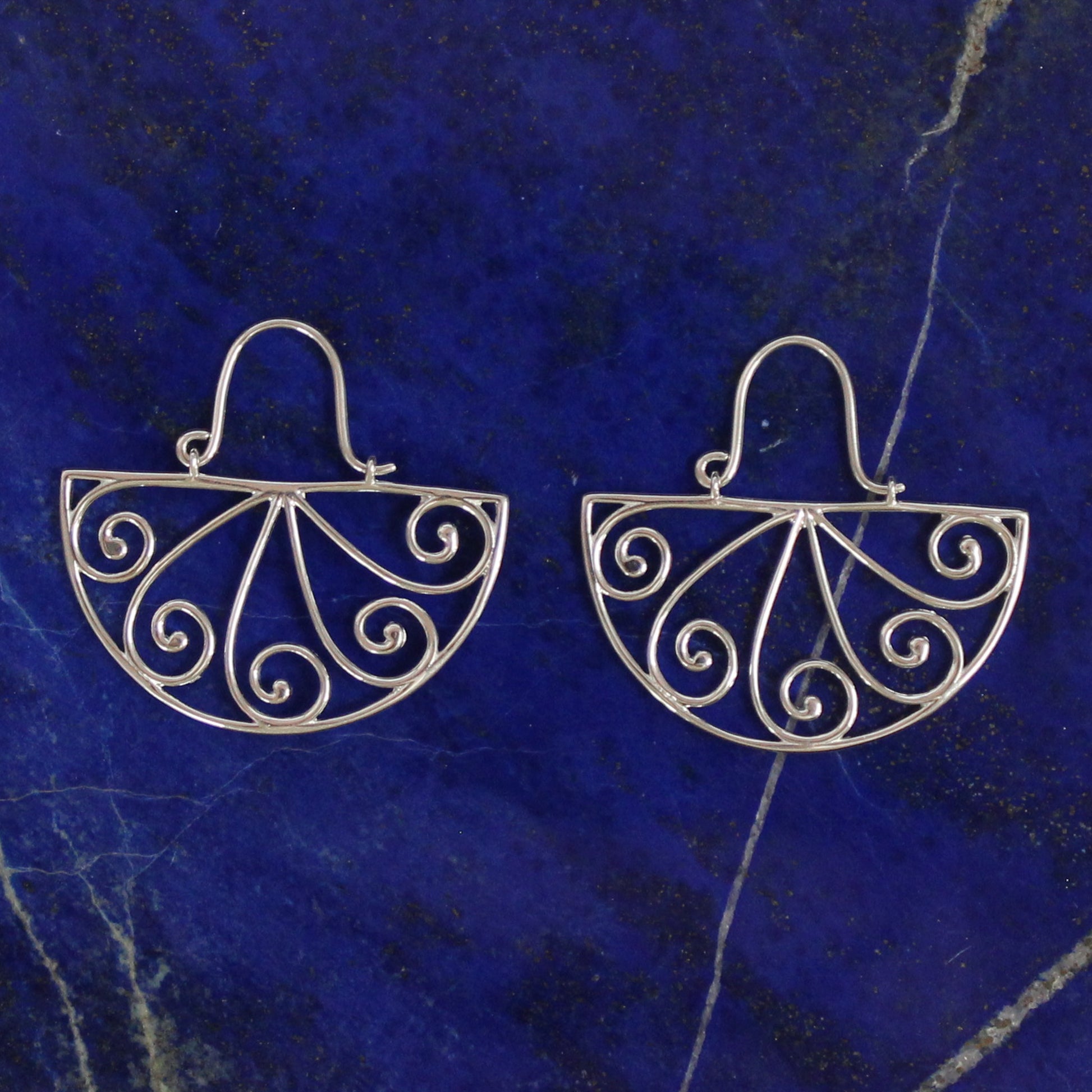 Beyond Southern Gates Art Deco Clutch Open Filigree Earrings