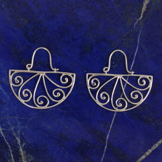 Beyond Southern Gates Art Deco Clutch Open Filigree Earrings