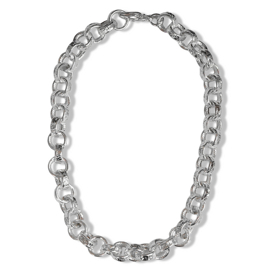 Textured Circle Necklace