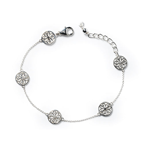 Southern Gates® Heart Scroll Station Bracelet