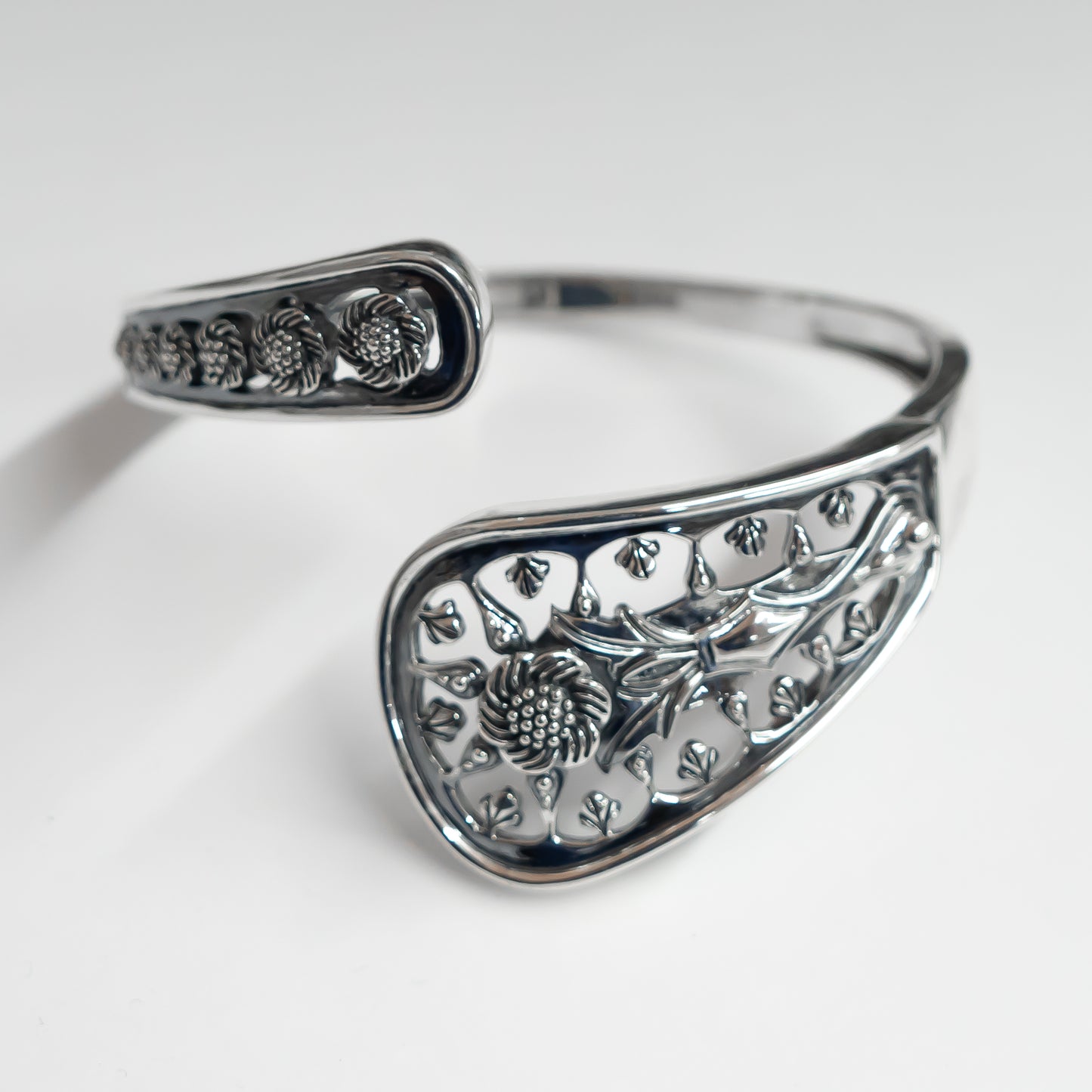 Classic, Decorative Flower Spoon Bracelet- Sample