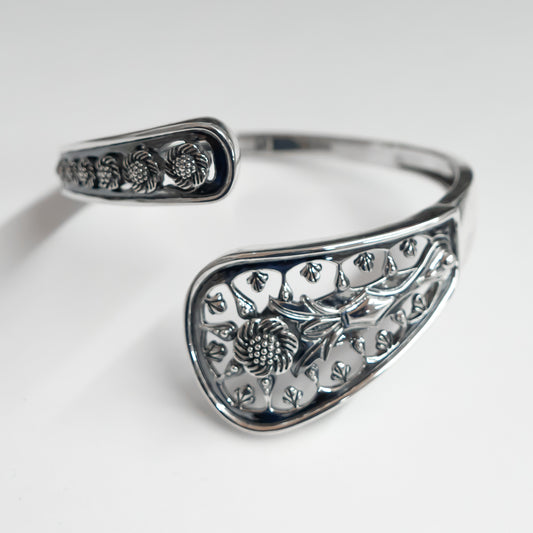 Classic, Decorative Flower Spoon Bracelet- Sample