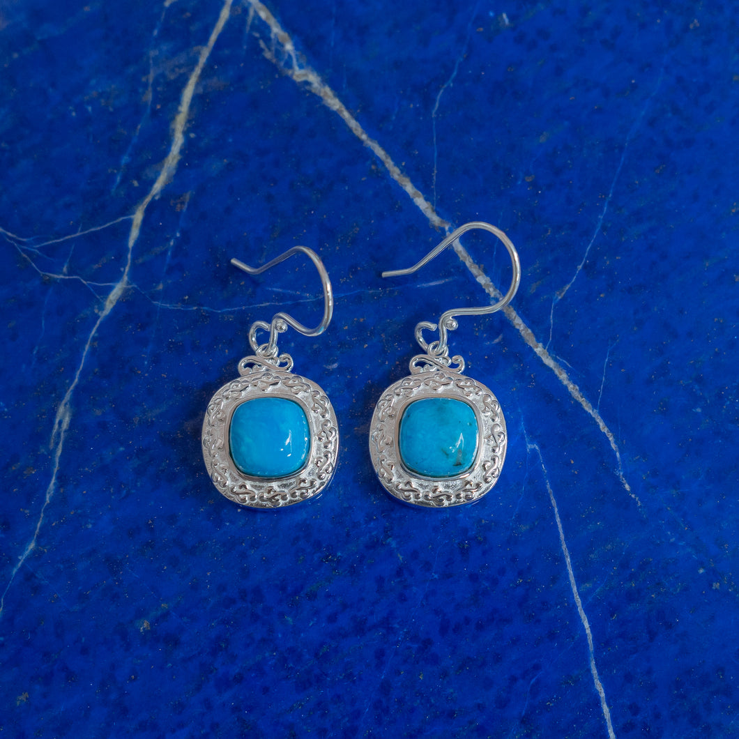 Beyond Southern Gates Luxe Sleeping Beauty Turquoise Earrings