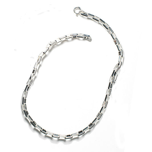 Contemporary Elongated Box Chain Bracelet- Retired