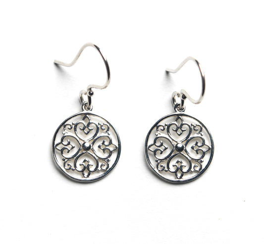 Southern Gates® Round Heart Design Earrings