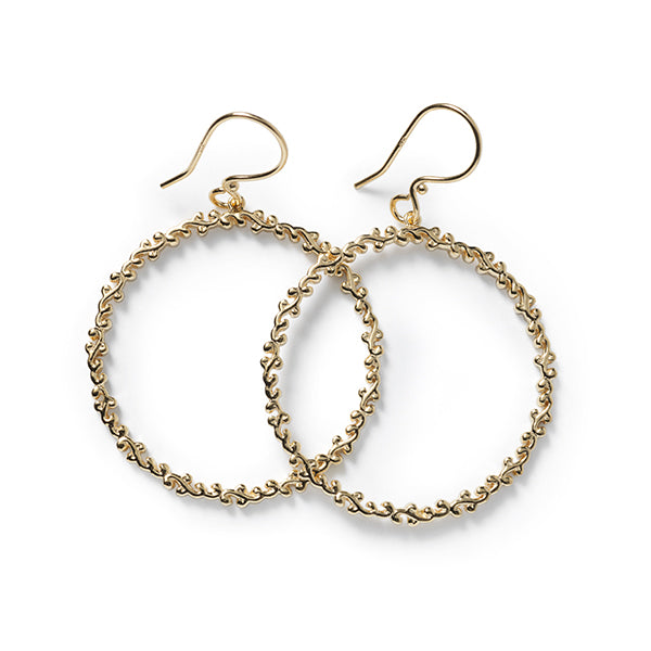 Southern Gates® Open Vine Circle Earrings