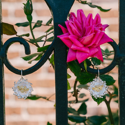 Southern Gates® Mother Of Pearl Bee Earrings