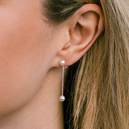 Southern Gates®   Ariel 2 Pearl Station Earrings