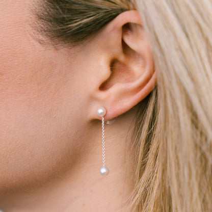 Southern Gates®   Ariel 2 Pearl Station Earrings