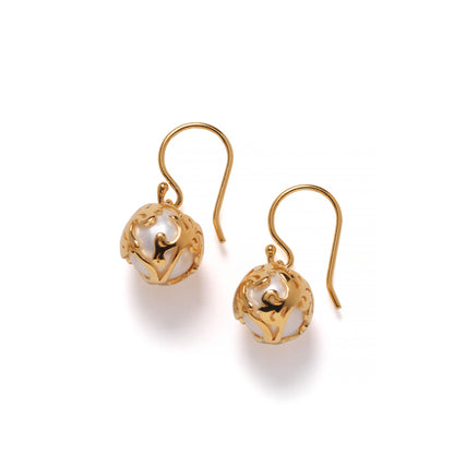 Southern Gates® Caged Pearl Earrings