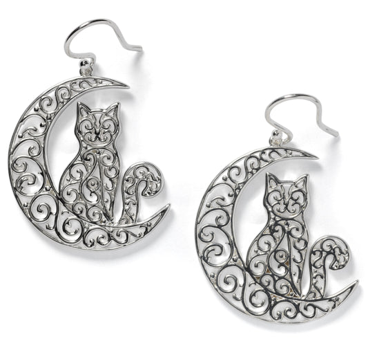 Southern Gates® Cat and Moon Earrings