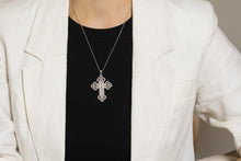 Load image into Gallery viewer, Southern Gates® Greek Key Cross Pendant
