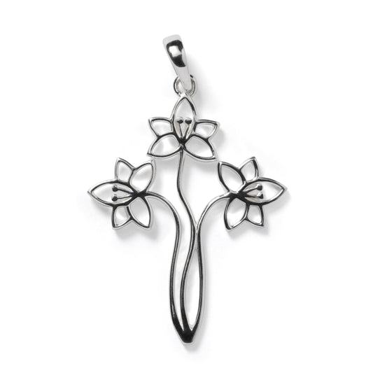 Southern Gates® Lily Cross Pendant
