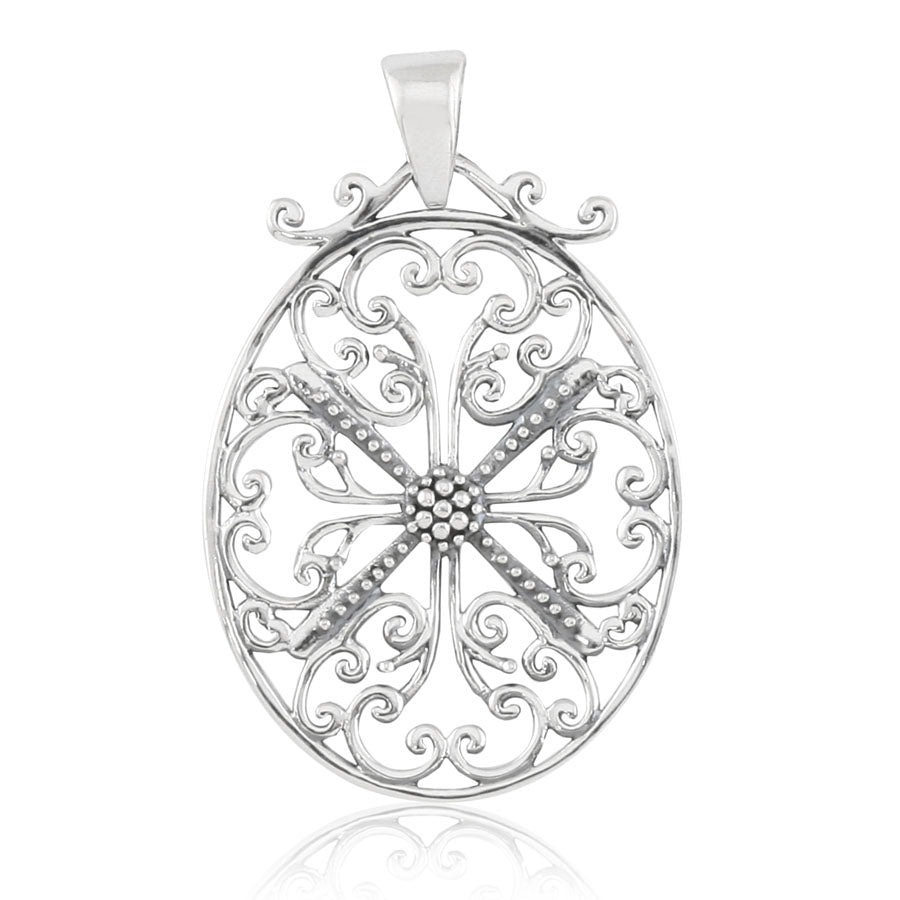 Southern Gates® Beaded Oval Pendant