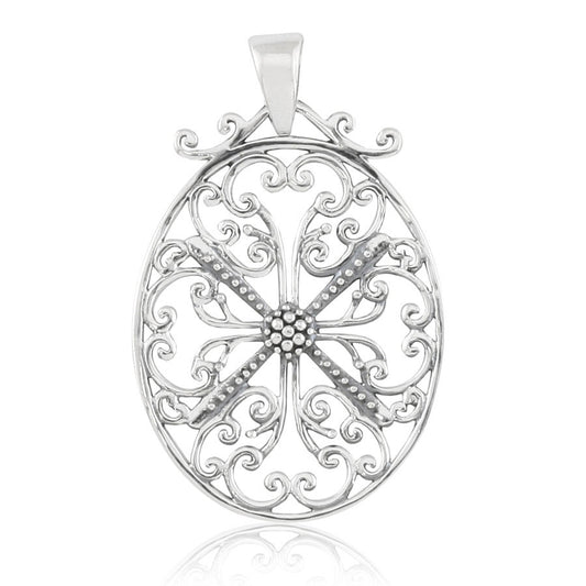 Southern Gates® Beaded Oval Pendant